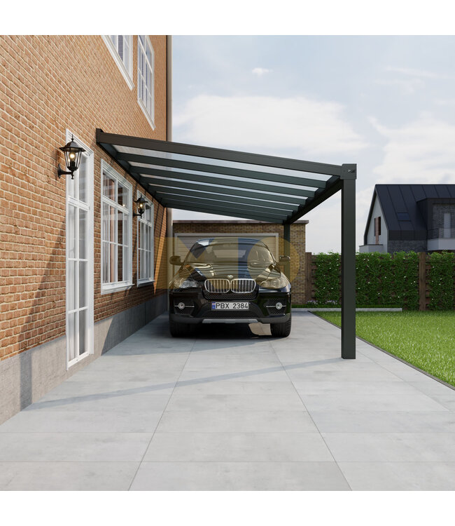 Carport met Polycarbonaat dak 606x400 cm