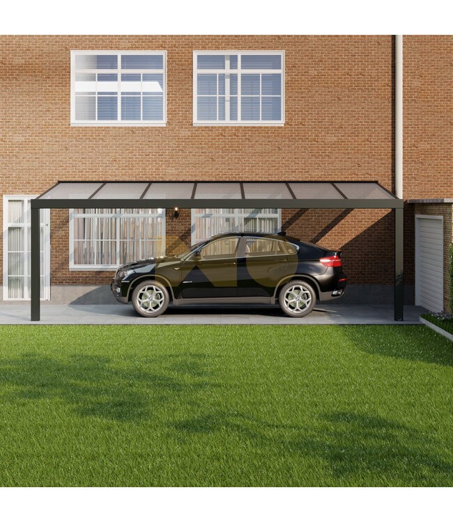 Carport met Polycarbonaat dak 706x250 cm