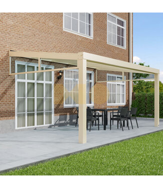 Montage veranda/overkapping  glasdak met 1 of 2 spieën
