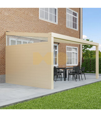 Montage veranda/overkapping  glasdak met 1 of 2 zijwanden