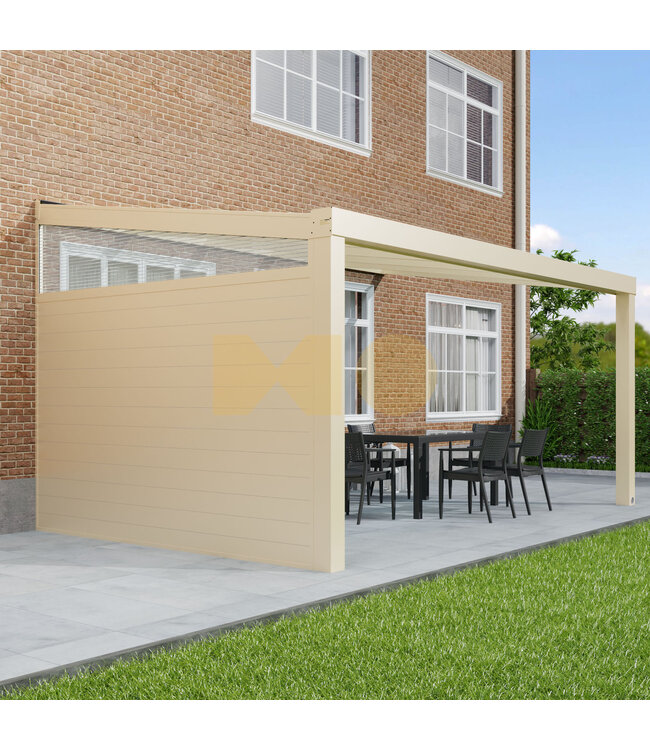 Montage Veranda/overkapping glasdak  met 1 of 2 zijwanden door vakmannen