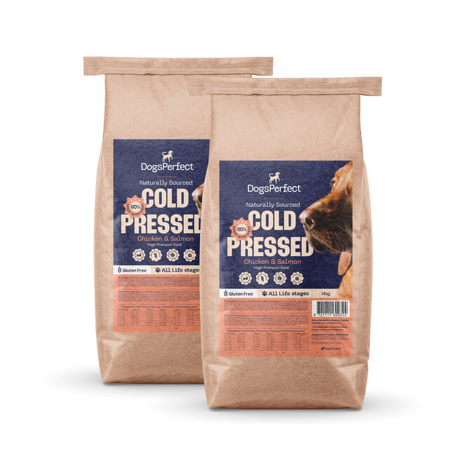 DogsPerfect Premium Cold Pressed Chicken & Salmon - 14 kg