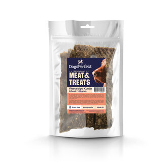 DogsPerfect Pure Vleesstrips Konijn EU 100gr