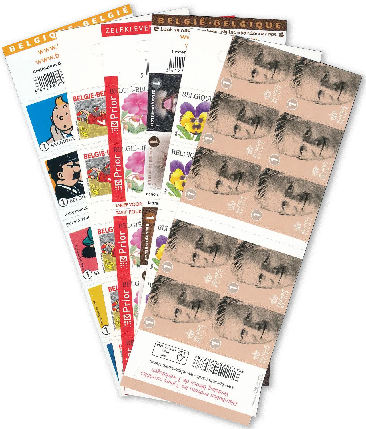 Timbres - JAPON. Animaux domestiques Beau lot de 10 timbres oblitérés