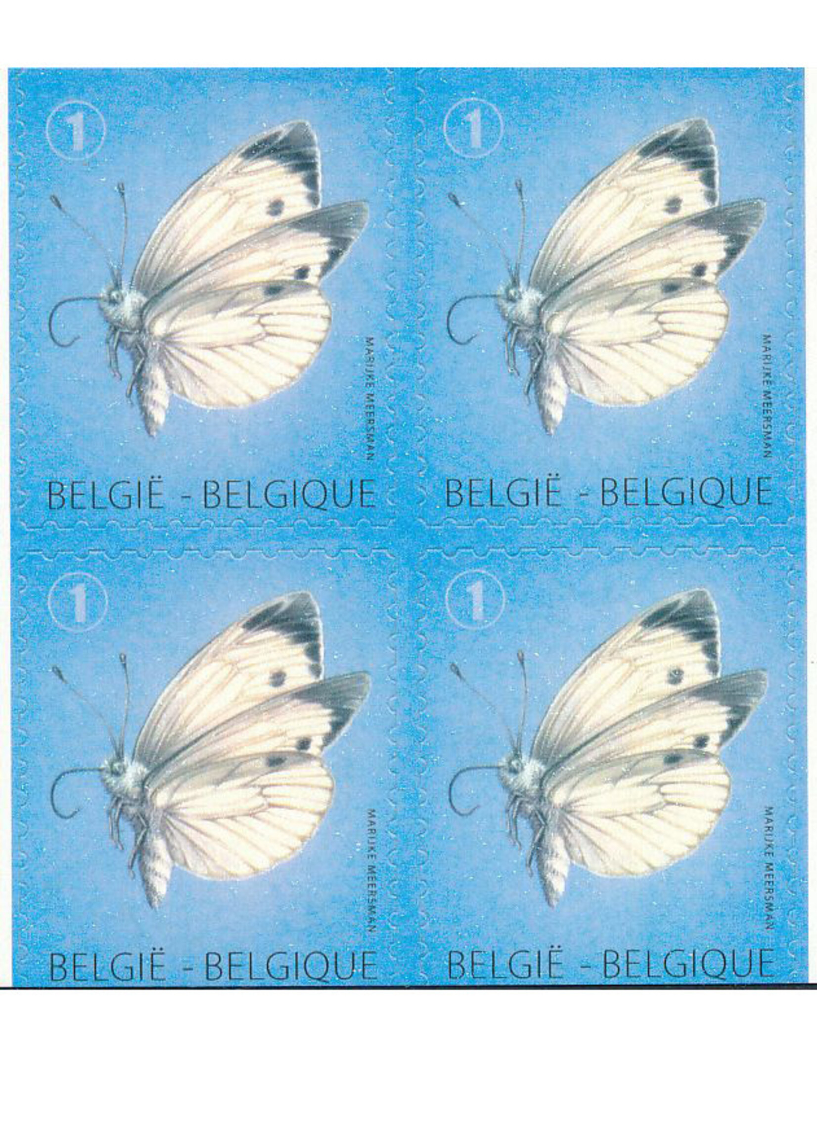 Thème Animaux 2 - Carnet de 10 timbres autocollants - Tarif 1, Belgique