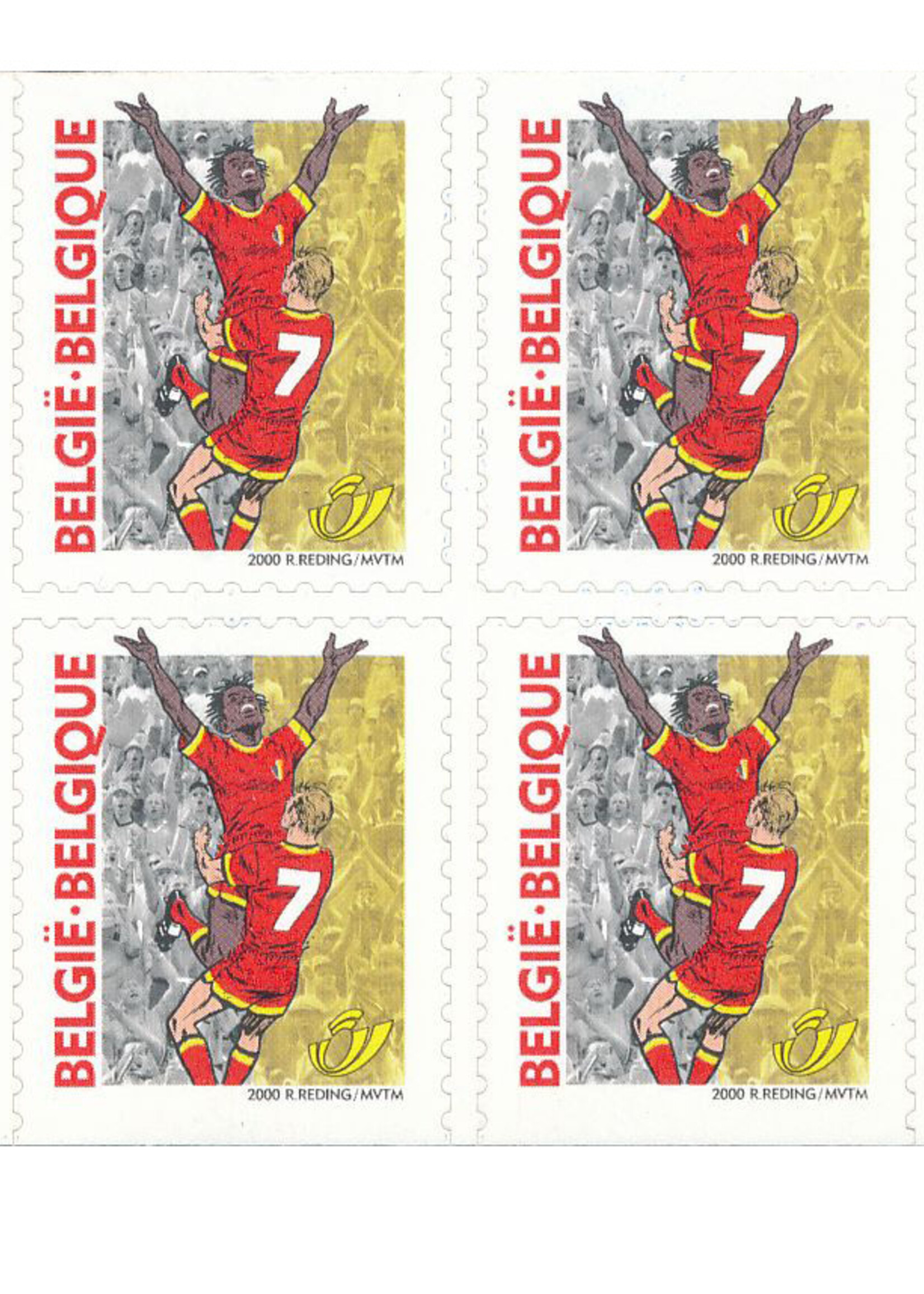 Thème Sport - Carnet de 10 timbres autocollants - Tarif 1, Belgique
