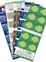 EUROPE Noël - 10 timbres autocollants - choix de 5 carnets