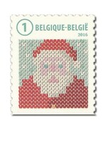 Père Noël - 10 timbres autocollants - Belgique