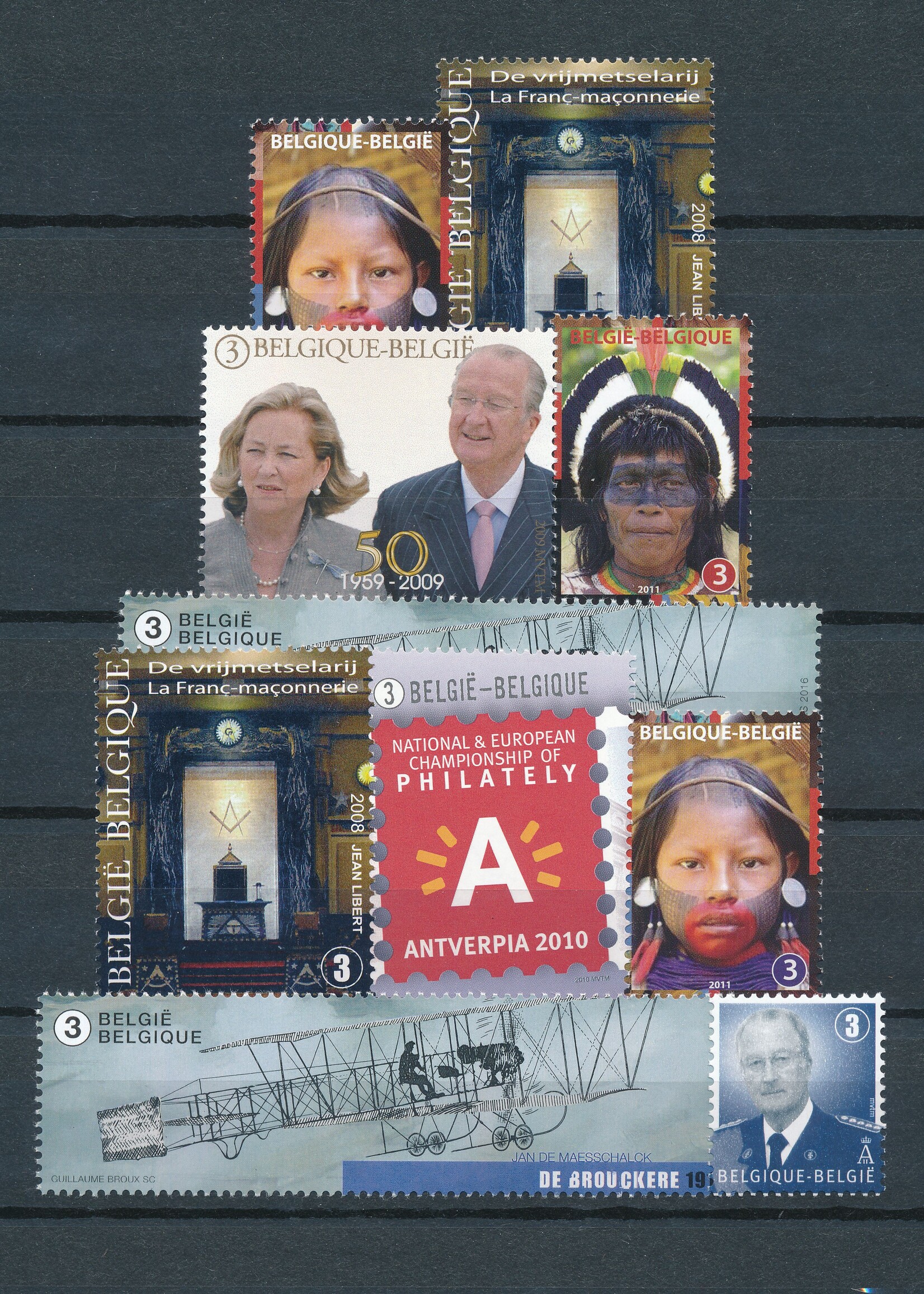 Timbres (par 10) - Tarif 3, Belgique