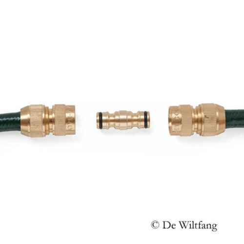 Silverline Tuinslang koppelstuk - Messing