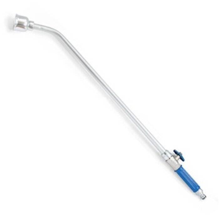 De Wiltfang Sproeilans met broes - Aluminium - 60 of 90 cm - Kogelkraan