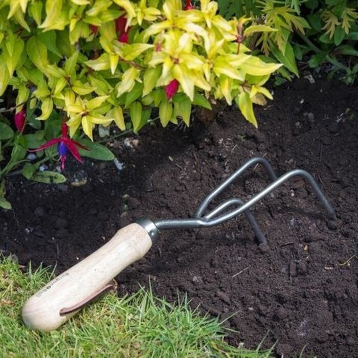 Burgon & Ball RHS Handcultivator - 3 tanden - 29 cm
