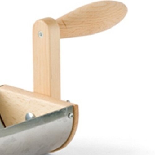 De Wiltfang Dakgootschep - RVS en beukenhout - 34,5 cm