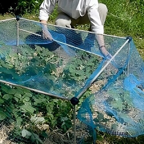 Meuwissen Agro Vogelnet - Blauw - bescherming planten