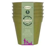 Haxnicks Bamboe bloempot - Groen - S t/m XXL - 100% biologisch afbreekbaar
