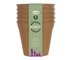 Haxnicks Bamboe bloempot - Terracotta - S t/m XXL - 100% biologisch afbreekbaar