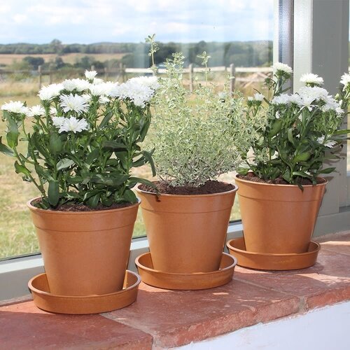 Haxnicks Bamboe bloempot - Terracotta - S t/m XXL - 100% biologisch afbreekbaar