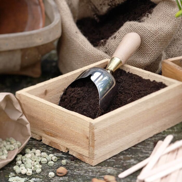Burgon & Ball Compostschepje - Sophie Conran - RVS en beukenhout
