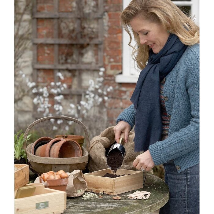 Burgon & Ball Compostschepje - Sophie Conran - RVS en beukenhout