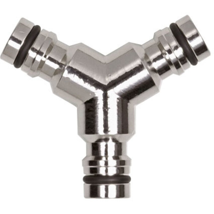 Geka Tuinslang splitter - Chroom