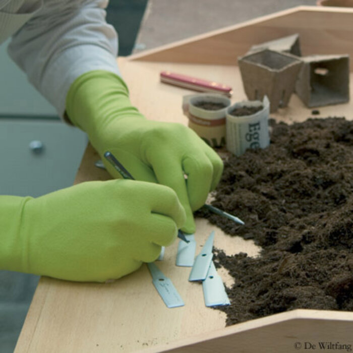 De Wiltfang Steeketiketten recht - Aluminium - 10 cm - 10 stuks