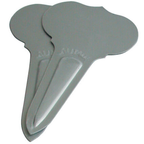 De Wiltfang Steeketiket Victoriaans 6 cm - Aluminium - 10 stuks