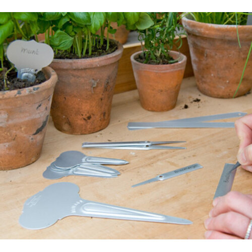 De Wiltfang Steeketiket Victoriaans 6 cm - Aluminium - 10 stuks