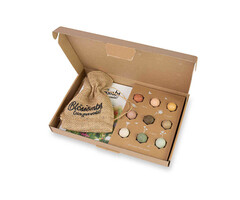 Blossombs Geschenkdoos groot - 9 zaadbommetjes - Jute bewaarzakje