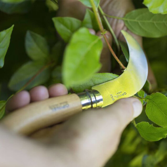 Opinel Tuinmes Sikkelmodel - 21 cm - Roestvrij