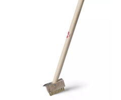 De Wiltfang Onkruidborstel met mes - Messing - op steel