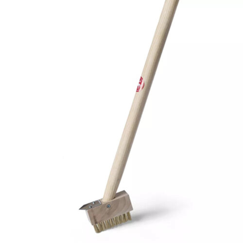 De Wiltfang Onkruidborstel met mes - Messing- op steel