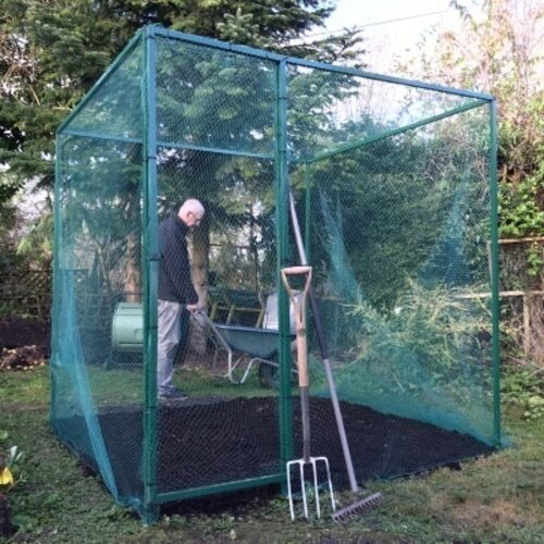 GardenSkill Fruitkooi Aluminium - Groen -  2 x 2 x 2 meter