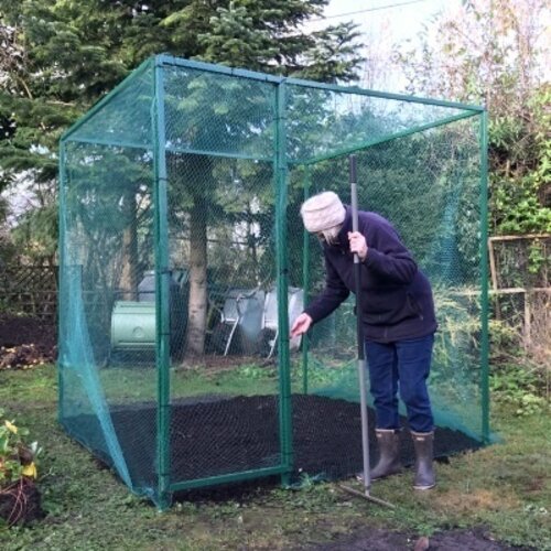 GardenSkill Fruitkooi Aluminium - Groen -  2 x 2 x 2 meter