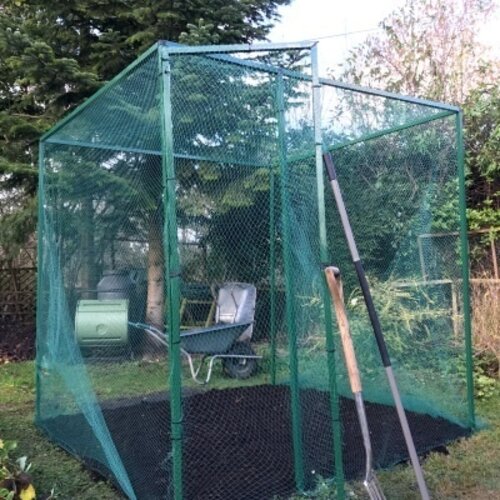 GardenSkill Fruitkooi Aluminium - Groen -  2 x 2 x 2 meter