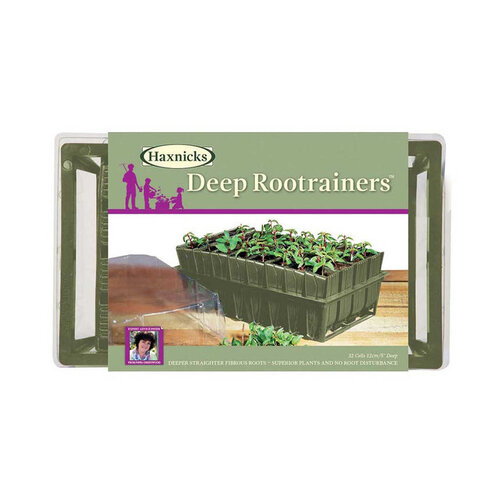 Haxnicks Deep Roottrainer zaaibakje - 32 zaaicellen - 12 cm diep