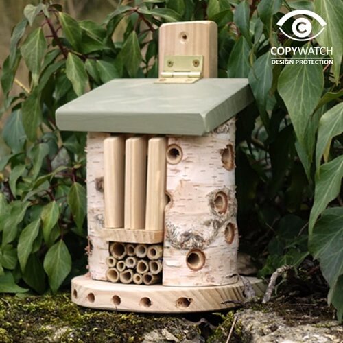 Wildlife World Insectenhuis - FSC-hout - 23,8 cm - Voor solitaire bijen