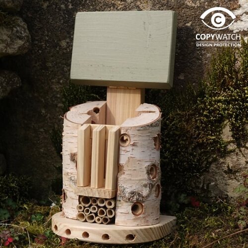 Wildlife World Insectenhuis - FSC-hout - 23,8 cm - Voor solitaire bijen