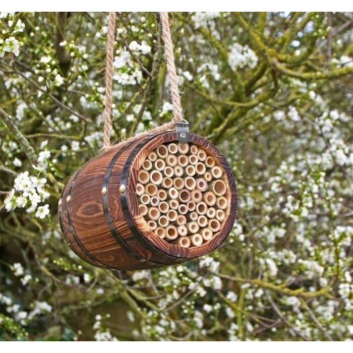 Wildlife World Bijenhotel - Wijnvat ontwerp - Hangend - 18 cm