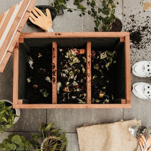 Wormenboerderij Wormenhotel hout - Gerecycled