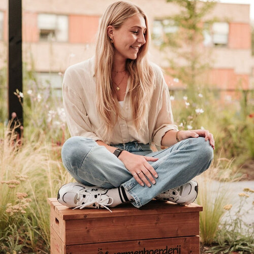 Wormenboerderij Wormenhotel hout - Gerecycled