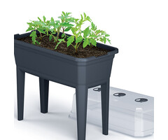 Prosperplast Kweektafel voor plantjes op stahoogte - Antraciet kunststof - 42 L - 75 x 77 cm