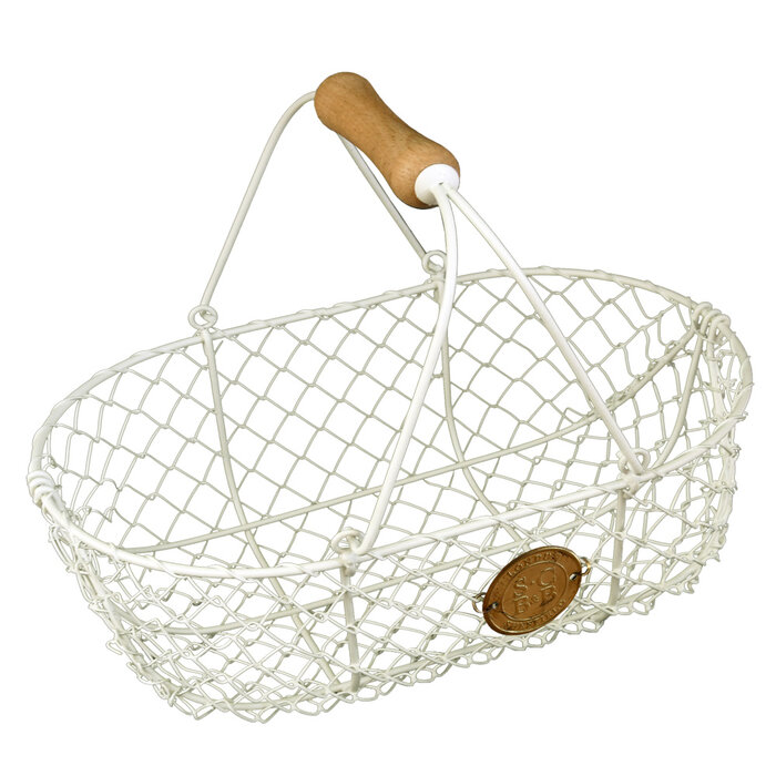 Burgon & Ball Sophie Conran Oogstmand - Crème metaal