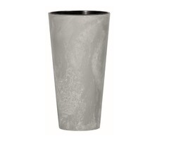 Prosperplast Tubus Slim Bloempot - 100% gerecycled kunststof - Grijs