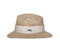 Hatland headwear Zonnehoed van zeegras - beige - S/M  en L/XL