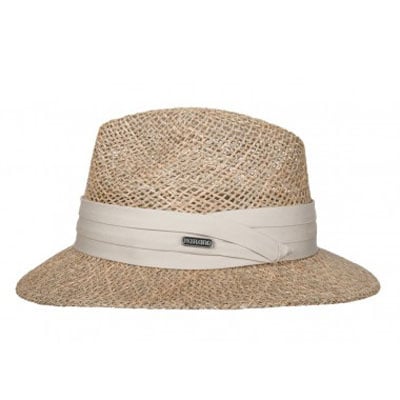 Hatland headwear Zonnehoed van zeegras - beige -S/ML en L/XL
