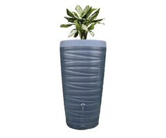 Prosperplast Maze regenton - 240 liter - Antraciet - Inclusief plantenbak