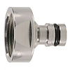 Geka Kraanaansluiting - Vernikkeld messing - 3/4" kraan