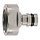 Kraanaansluiting - Vernikkeld messing - 3/4" kraan