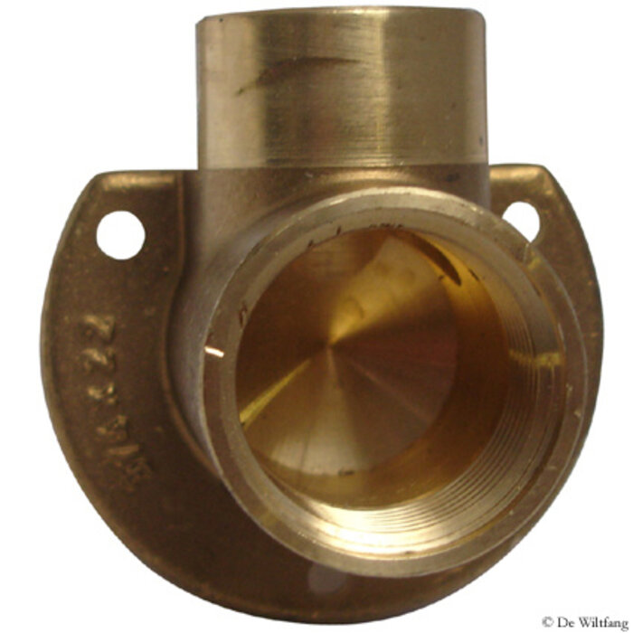 Bonfix Messing muurplaat - 1/2 duims kraan - 15 mm