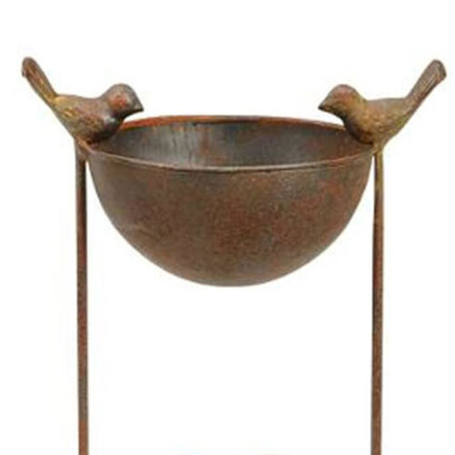 Meuwissen Agro Vogelbad - Sierlijke metaal - Kom voor tuinvogels - 76 cm